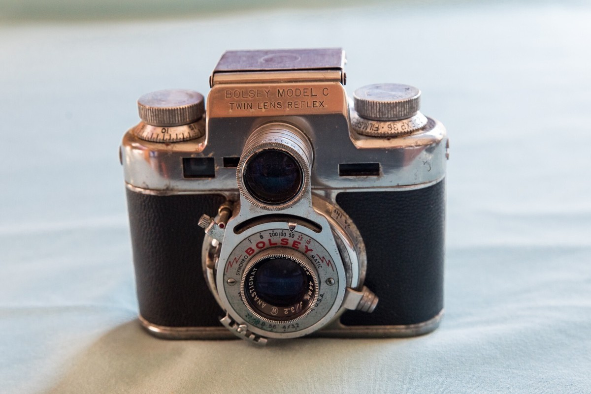 Vintage Bolsey Model C Twin-Lens Reflex, fully working condition
