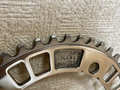 Mirror finish aarn silver chainring 47t pist tracro MASH thick