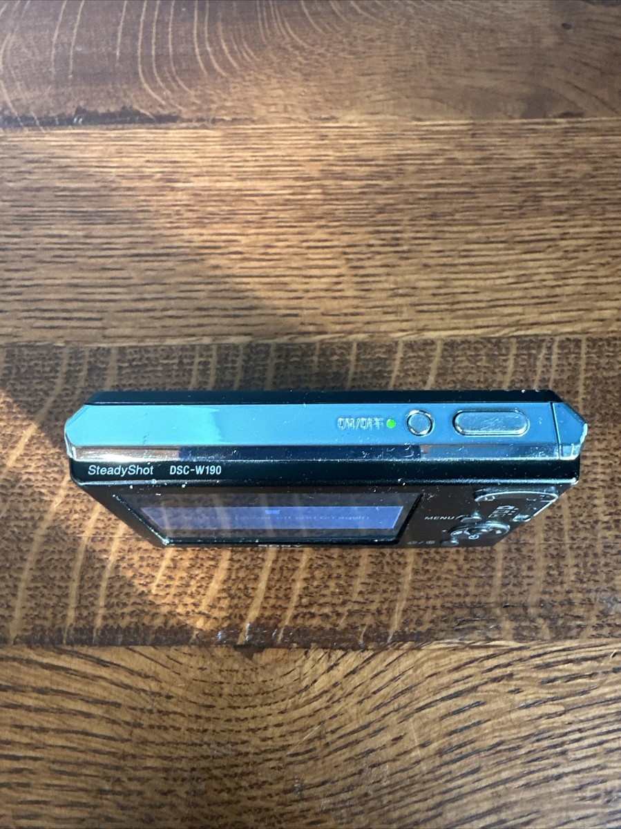 Sony Cyber-shot DSC-W190 Digital Camera & New Battery FOR REPAIR