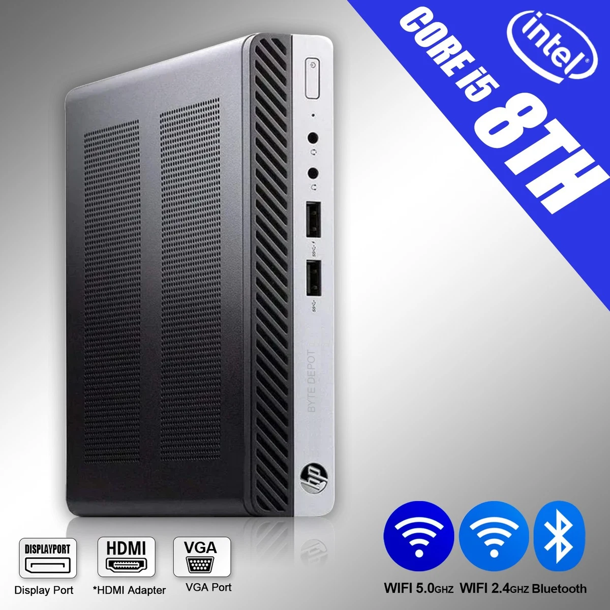 HP Intel Core i5 8th Gen. 8 GB RAM PC Desktops & All-In-One