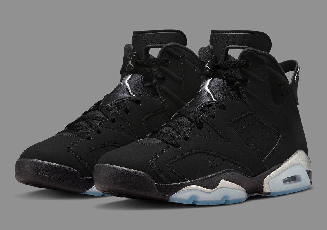 Air Jordan 6 Retro Chrome Black Silver AJ6 AJVI DX2836 001 Men's
