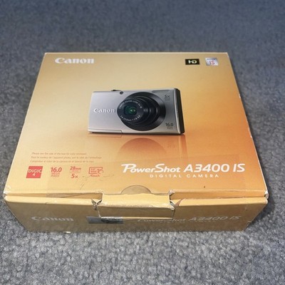 Canon PowerShot A3400 IS HD 16.0 MP Digital Camera Black Tested | eBay
