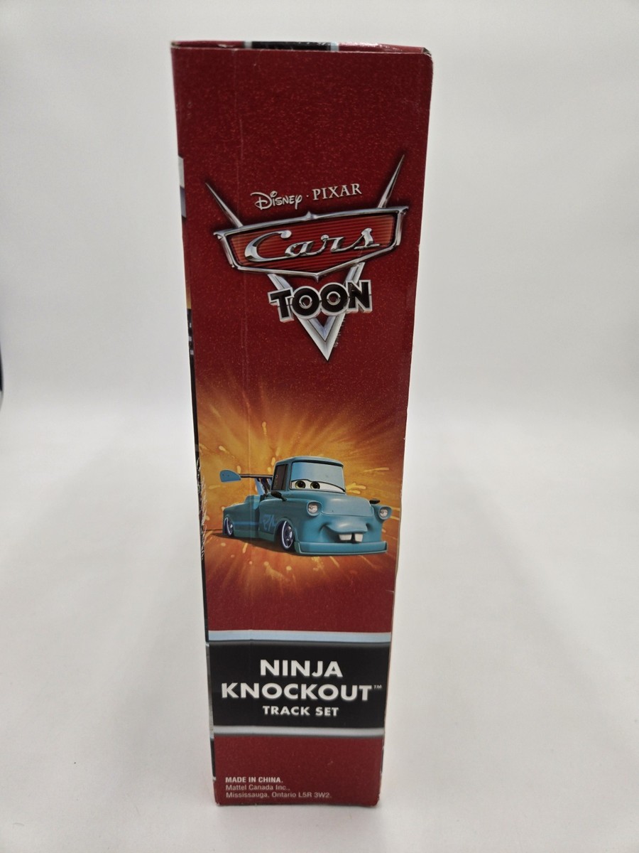 2009 Disney Pixar Cars Toon Ninja Knockout 2 Vehicles Track Set