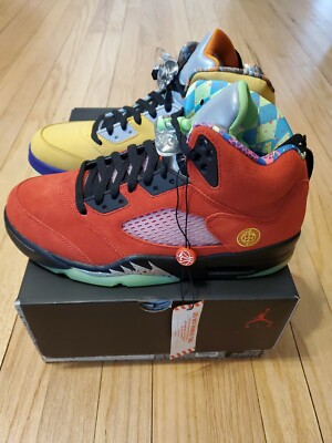 Nike Air Jordan 5 Retro WHAT THE RED AND YELLOW CZ5725-700 | eBay