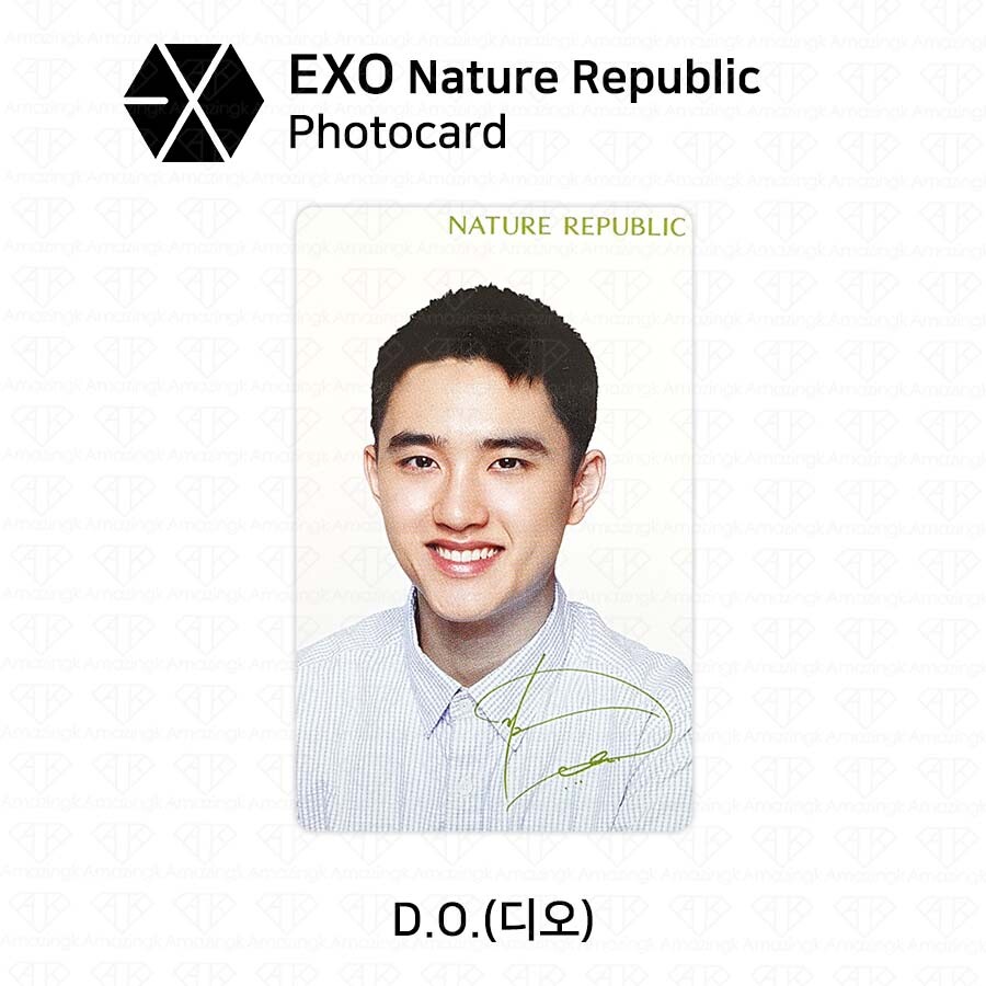Exo X Nature Republic Official Photocard Photo Card KPOP Baekhyun