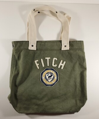 Abercrombie & Fitch Green NY Moose Book Tote Bag | eBay