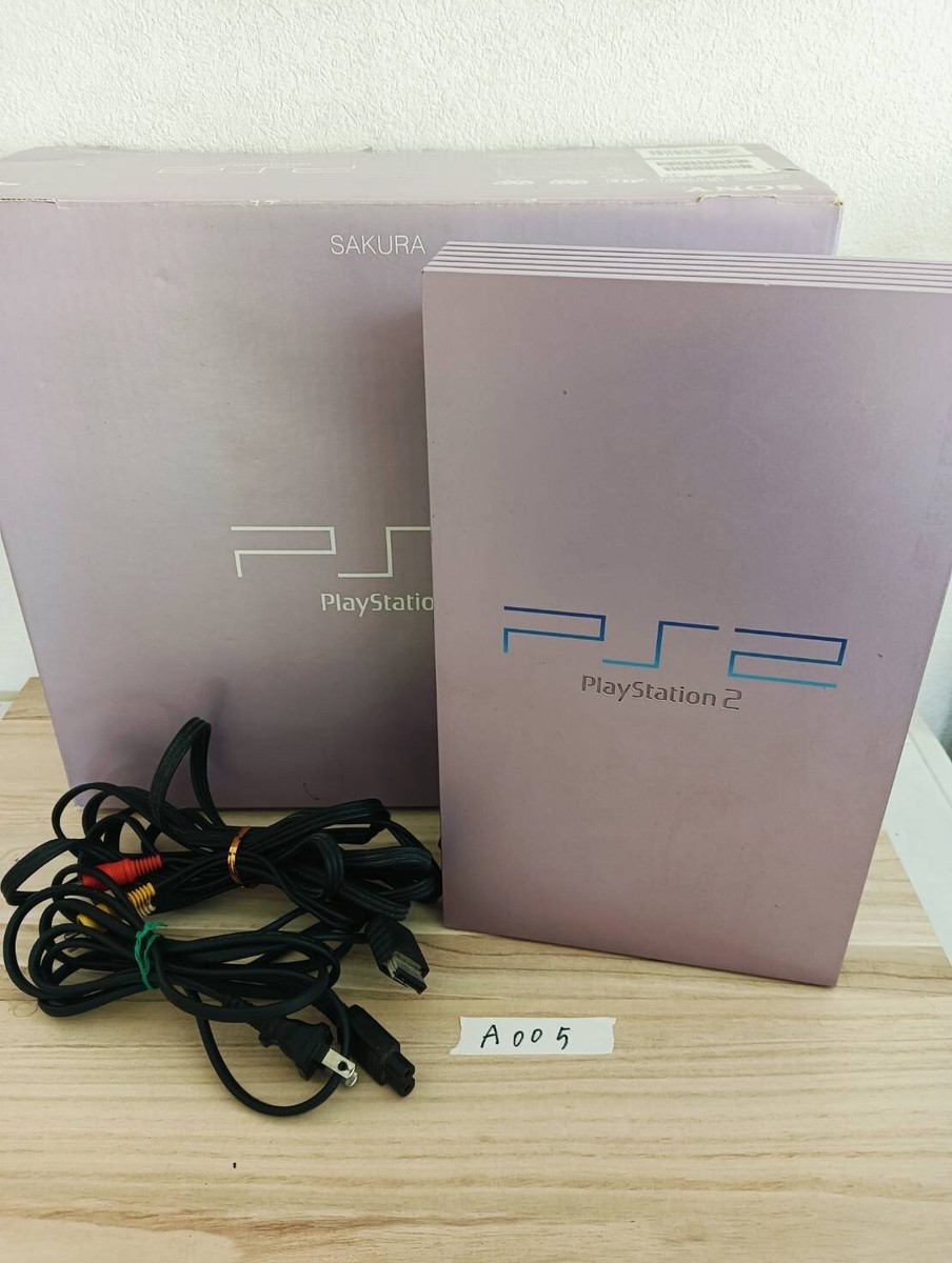 Used in Box] Sony PS2 PlayStation 2 Sakura Pink SCPH-39000 limited