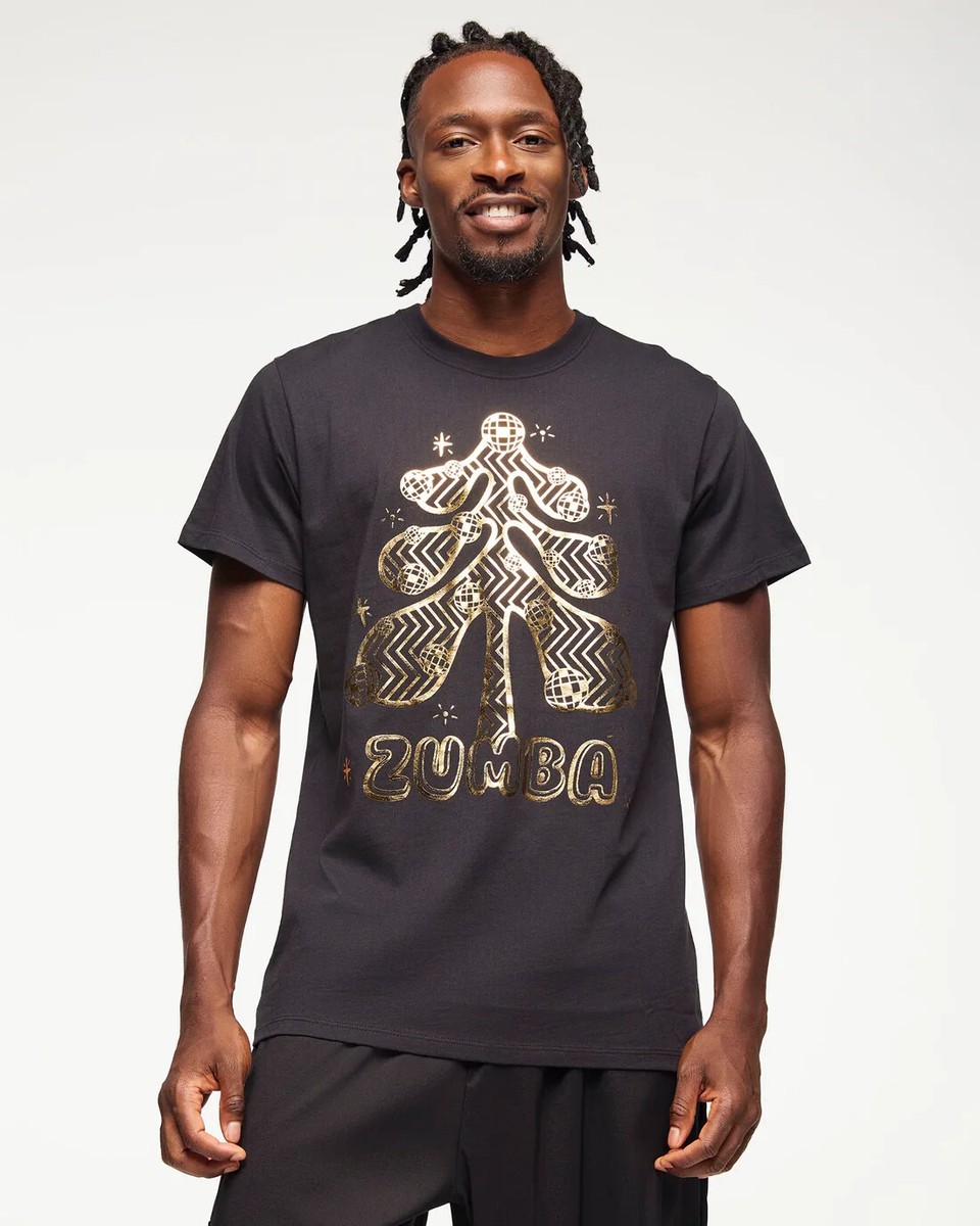 Zumba Holiday Unisex Crew Neck Tee - Black ~ Christmas ~ XS/S M/L