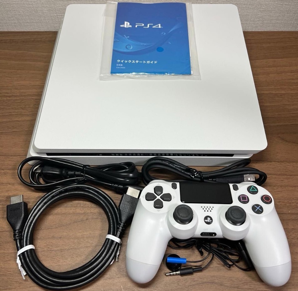 Sony PlayStation 4 PS4 CUH-2200A Slim Glacier White Game Console