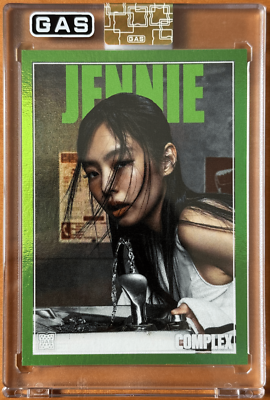 2025 Complex x GAS Trading Cards JENNIE KIM Green Foil /75