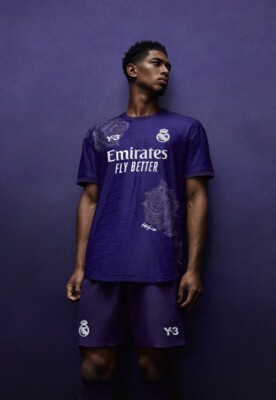 REAL MADRID 2023 2024 Y-3 PURPLE 4TH FOOTBALL SHIRT SOCCER JERSEY