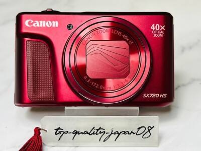 Digital Camera Canon PowerShot SX720 HS Red 20.3MP 40x Wi-Fi CMOS