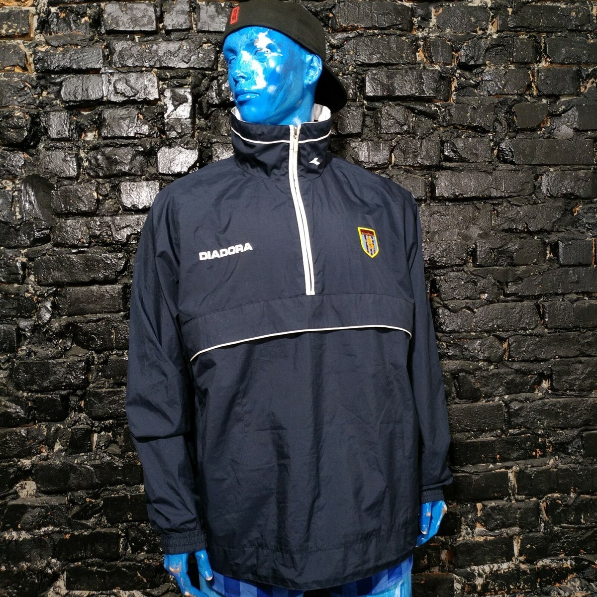Aston Villa Villans Training Jacket With Zipped Diadora Polyester