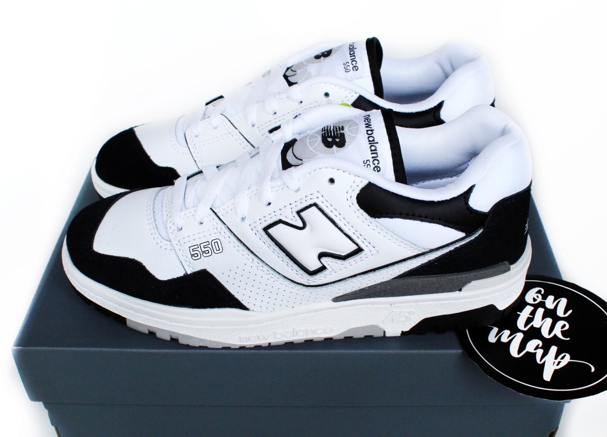 New Balance 550 White Black Grey Rain Cloud Suede UK 5 US 5.5 W 7
