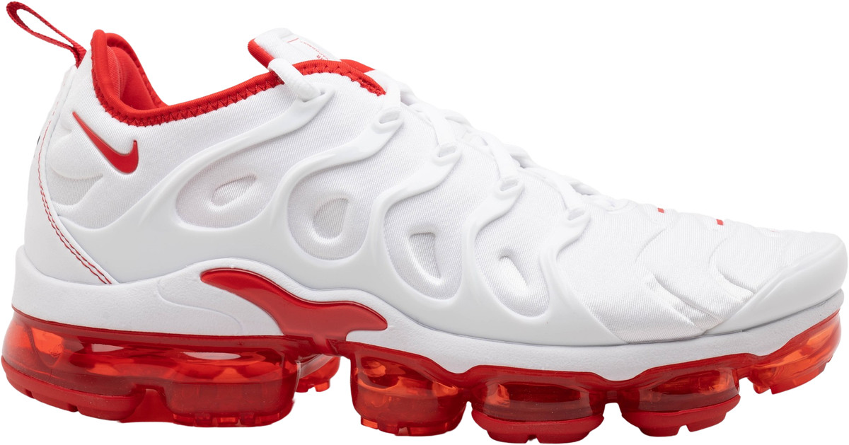 Nike Air VaporMax Plus White University Red for Sale