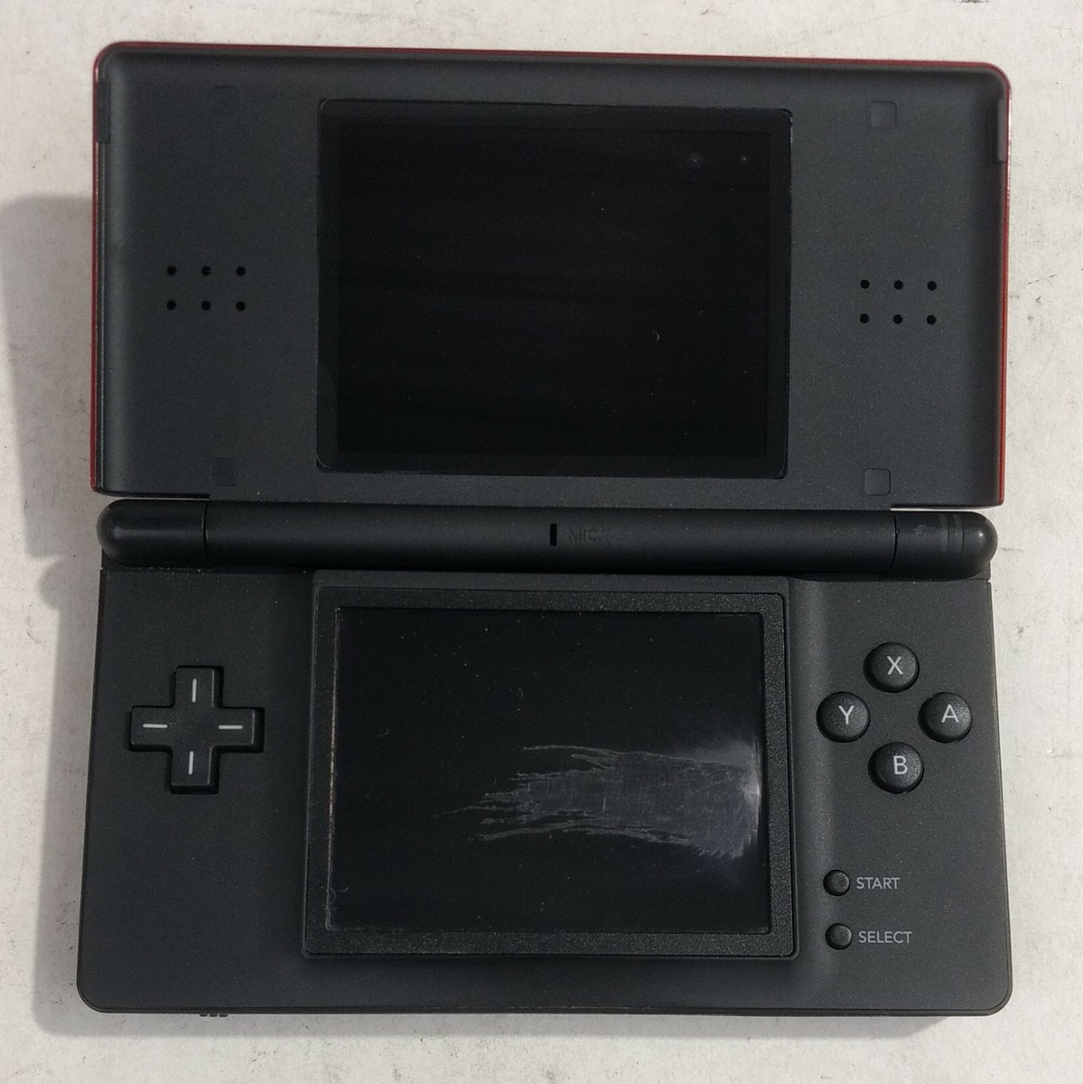 Nintendo DS Lite Crimson Red/Black Handheld System PLEASE READ