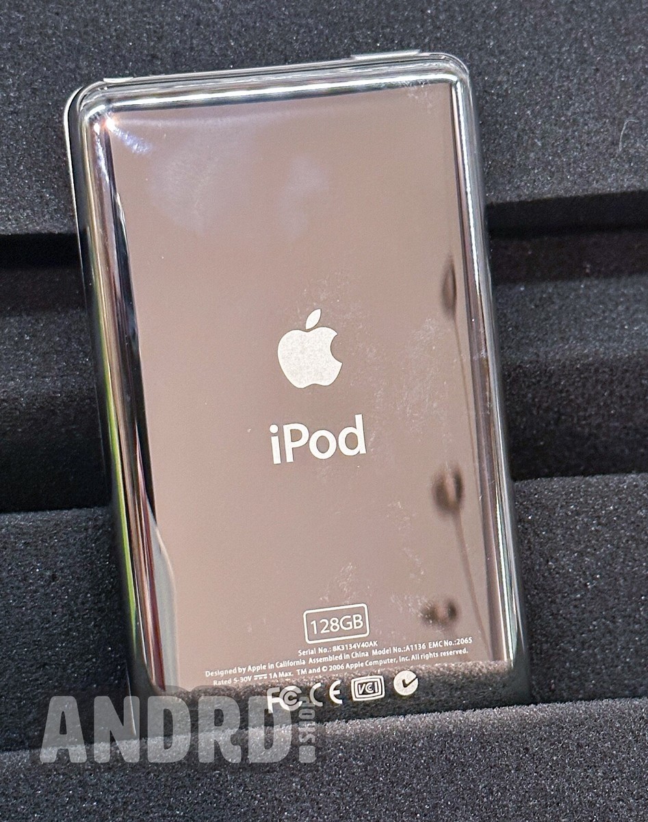 Custom Restored Silver iPod Classic 6th Gen w/ 128GB Flash, New