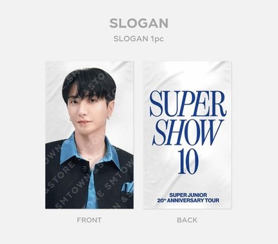 SUPER JUNIOR SUPER SHOW 10 OFFICIAL MD GOODS SLOGAN TOWEL SEALED