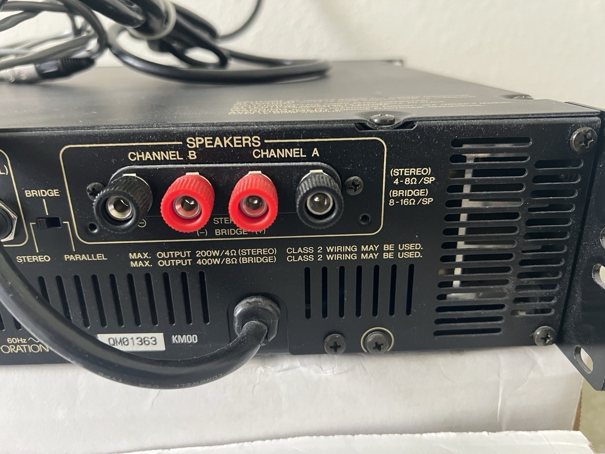 YAMAHA P1600 2 channel 160w per 400w max Power Amplifier with