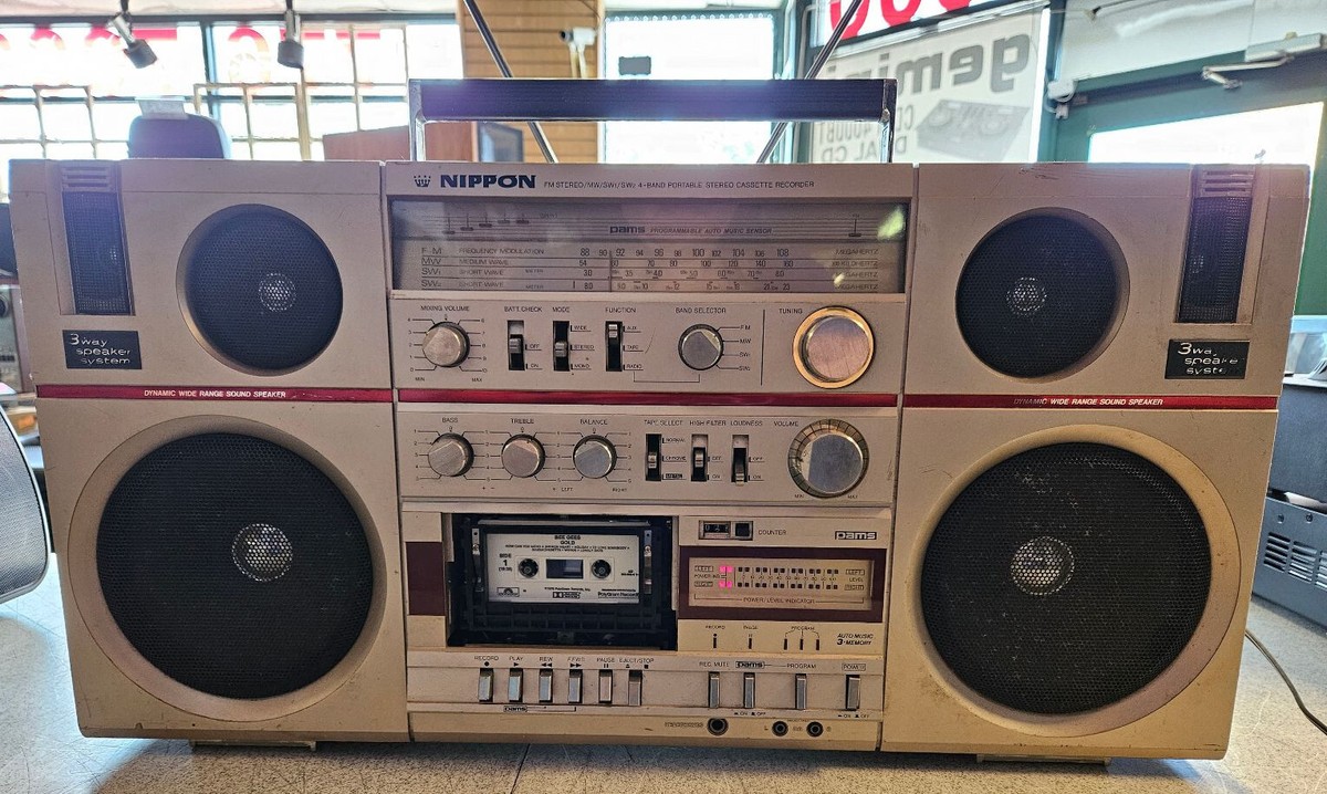 Nippon CX-473F Boombox | 3 Way Speaker System | Vintage | Japan