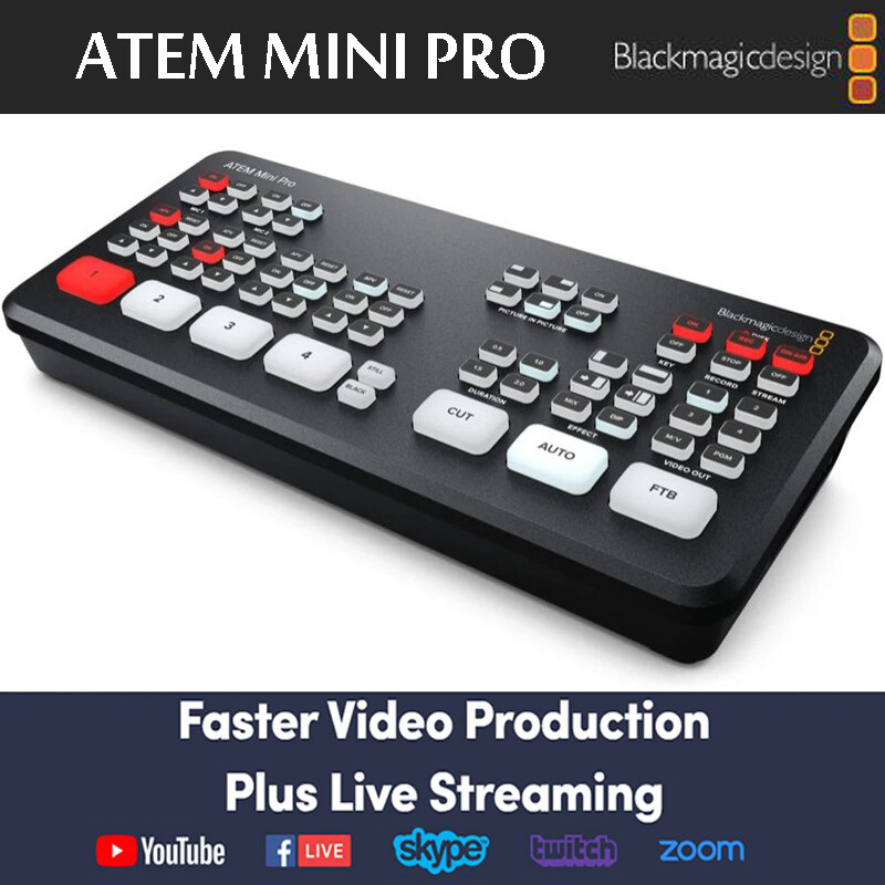 Blackmagic Design ATEM Mini Pro HDMI Live Stream Switcher Multi