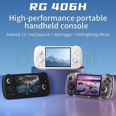 RG 406H Purple Anbernic Retro Handheld Game Console RG406H 4-inch