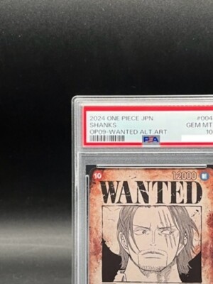 PSA 10 Shanks OP09-004 Wanted Emperors in the New World ONE PIECE