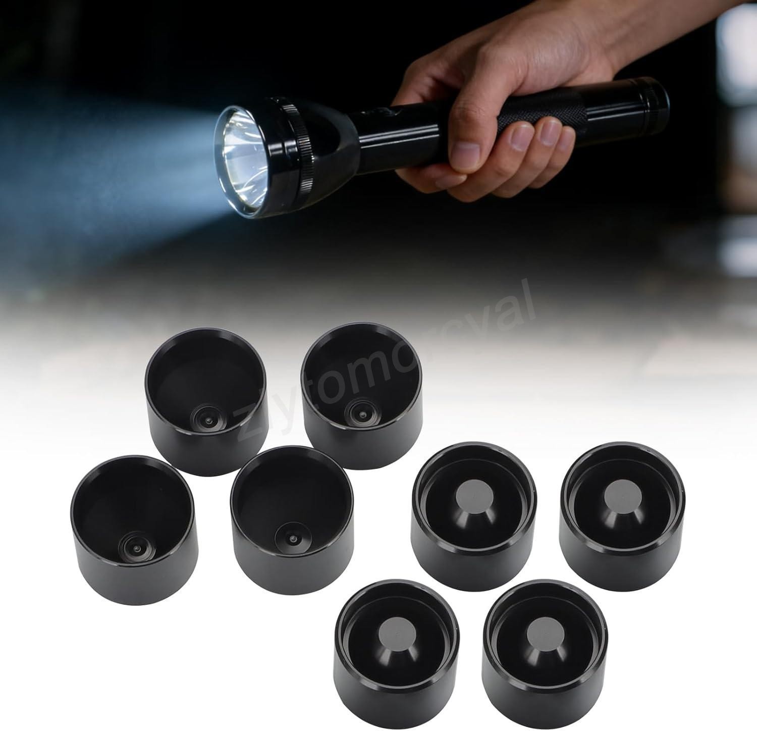 For Maglite C Cell Dry Storage Hidden Cups - Anodized Aluminum Non