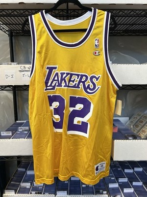 Magic Johnson Lakers Vintage Champion Jersey size 48 XL NEW W