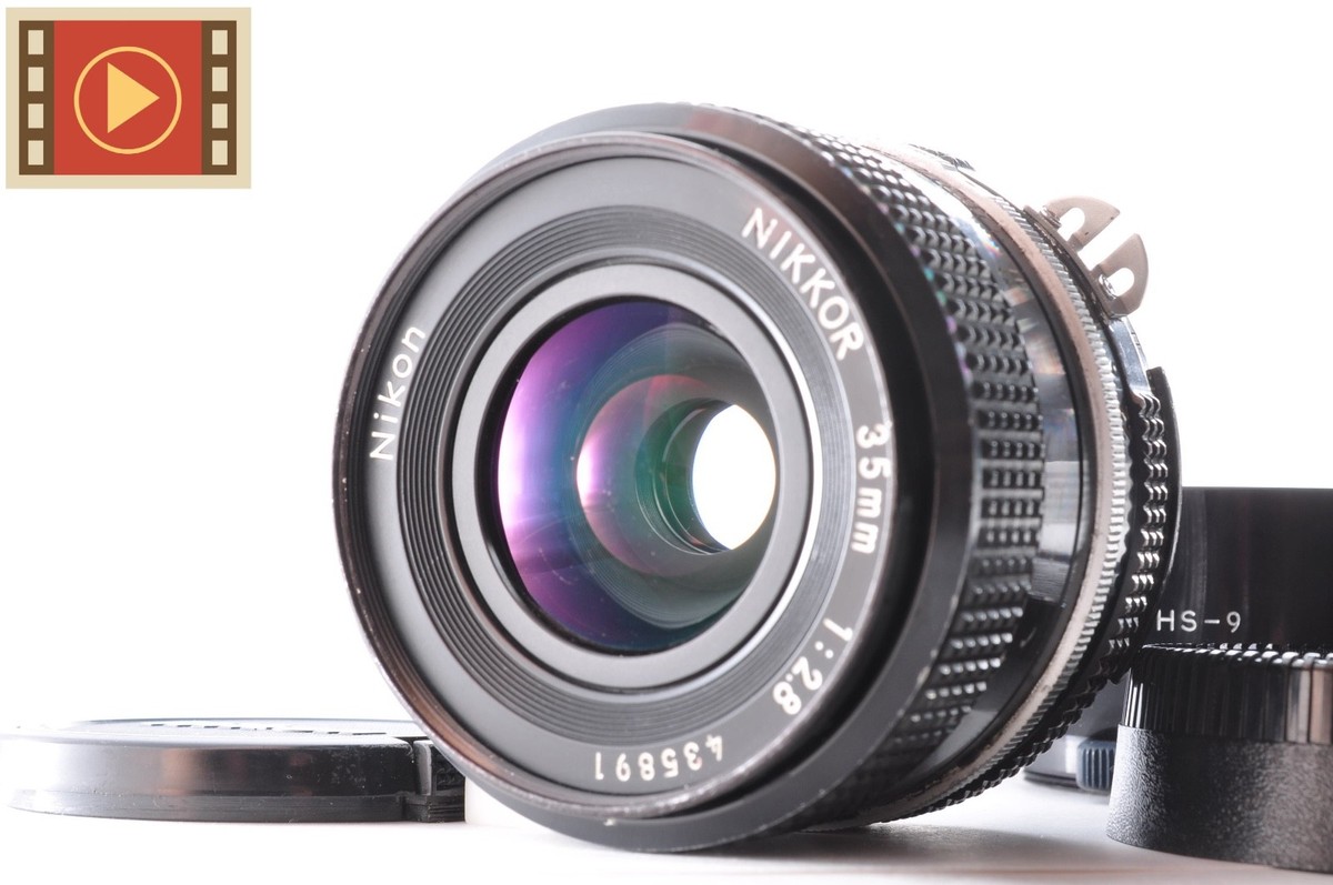 🎦Nikon Ai-s Nikkor 35mm F/2.8 Wide Angle MF F Mount Lens #435891