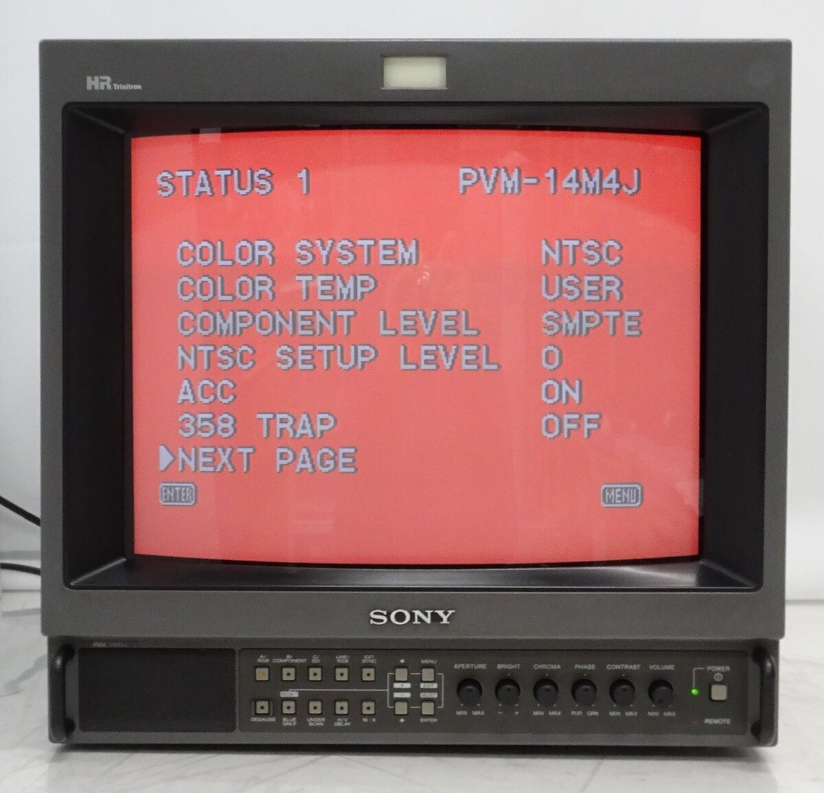 SONY PVM-14M4J Professional 14-inch HR Trinitron Color Video