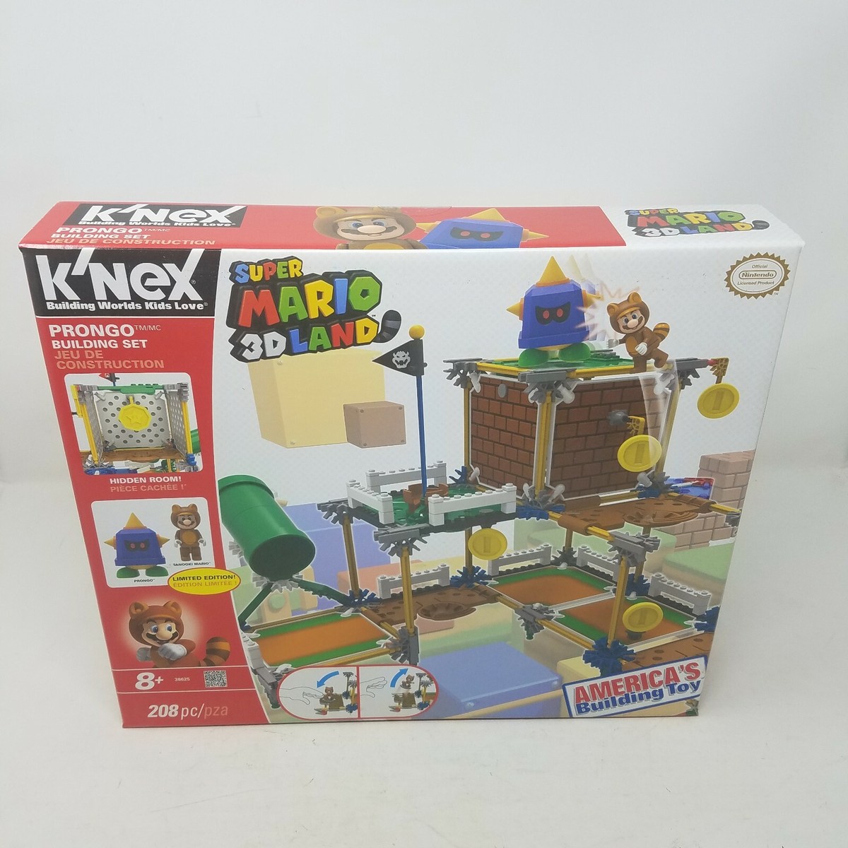 K'Nex Super Mario 3D Land Prongo Tanooki 38625 Nintendo Building