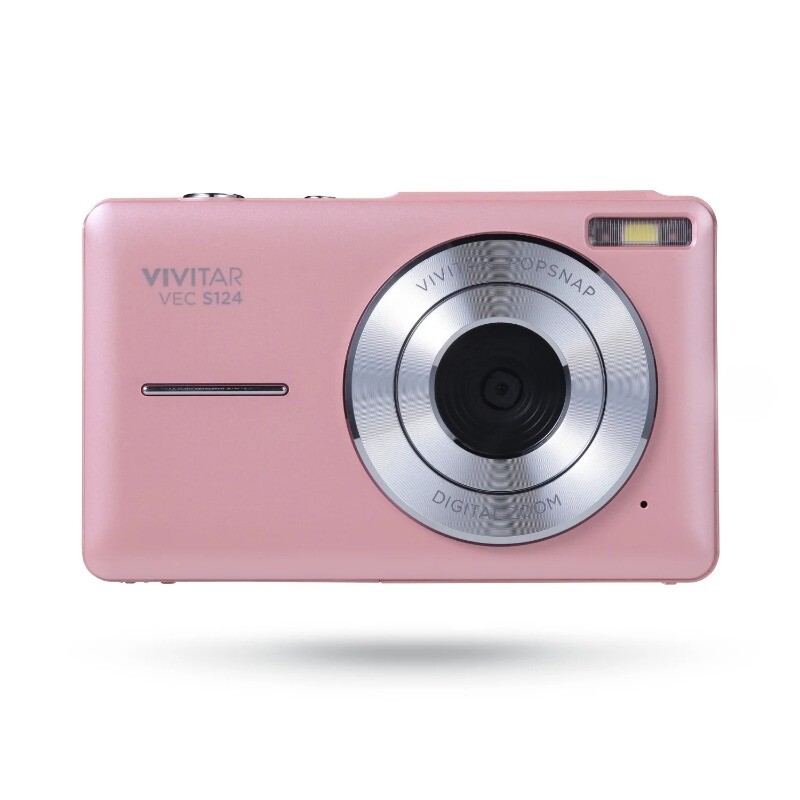 Vivitar Popsnap Digital Camera, Pink, 16x Zoom, 1080p, Micro SD