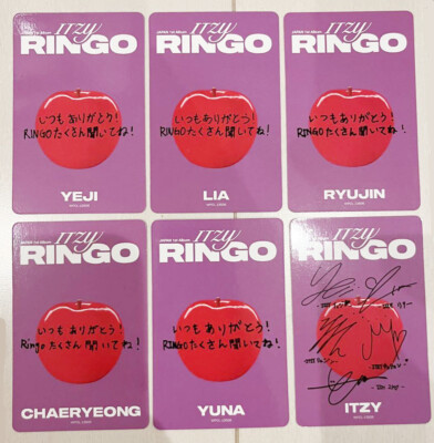 ITZY JAPAN 1st ALBUM RINGO Limited Official Photo card Standard