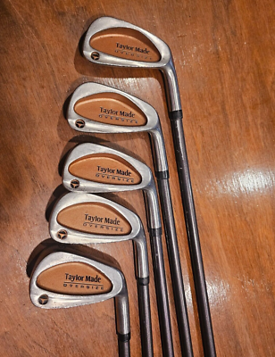 TaylorMade Oversize Burner 3,4,5,6,8 Iron Set with R-80 Plus