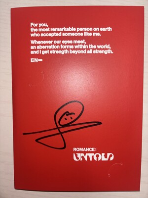 ENHYPEN [ROMANCE : UNTOLD] JUNGWON Autographed Signed Album