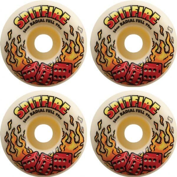 Spitfire Wheels Formula Four Radial Full Hot Hand Natural 56mm 99a
