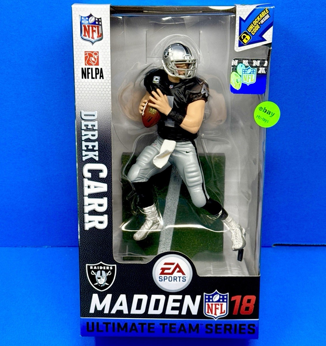 McFarlane NFL Madden 18 Series 2 Derek Carr Oakland Raiders Black