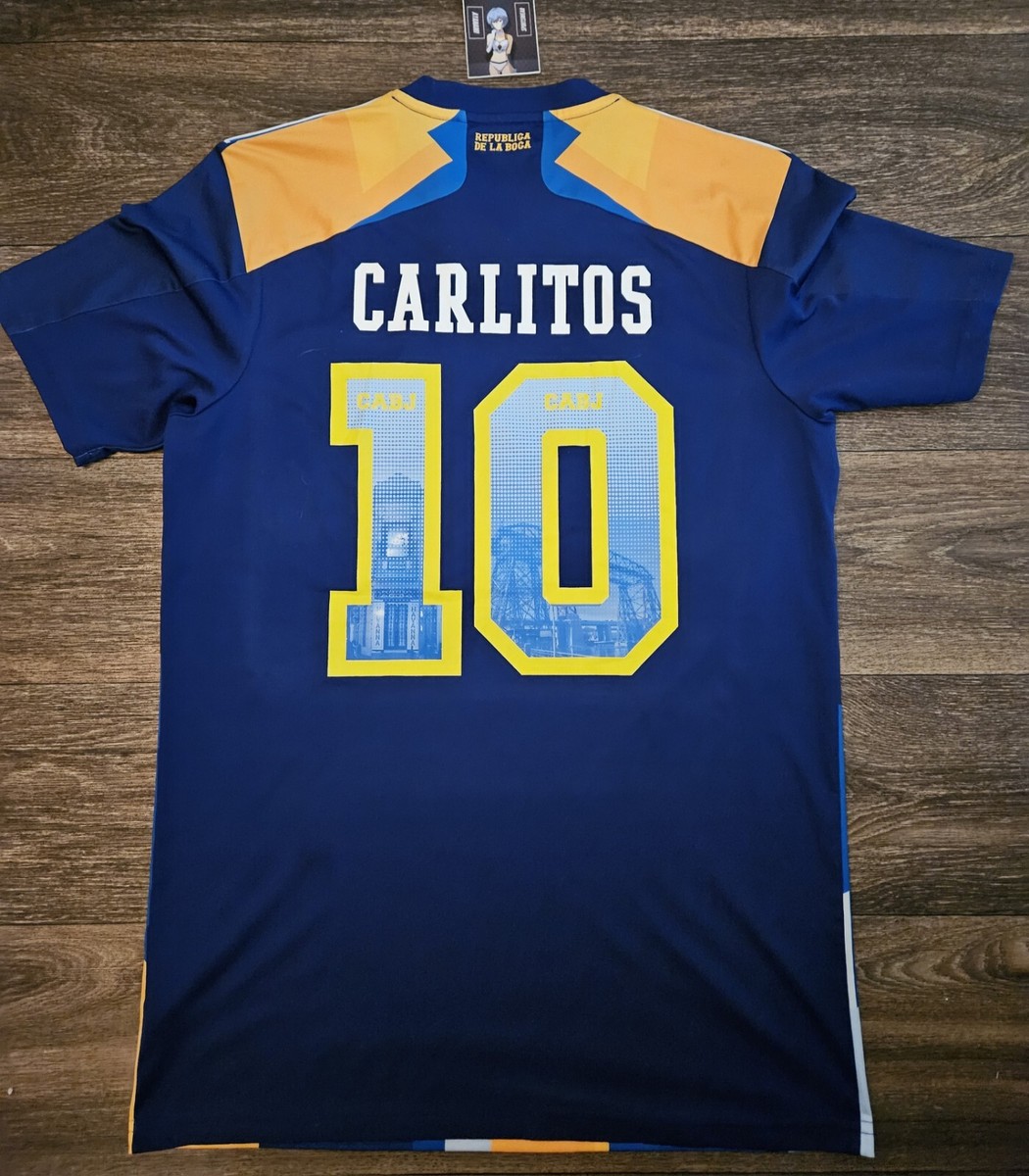 Adidas Boca Juniors CABJ 21/22 Third Carlitos Tevez Futbol Jersey