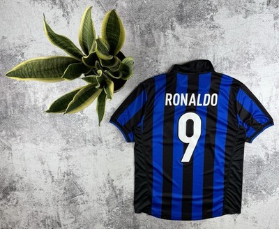 9 Ronaldo Inter Milan 1998 1999 Nike Blue Soccer Football M Home T