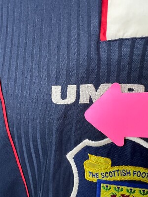 SCOTLAND 1996 1998 HOME SHIRT FOOTBALL SOCCER JERSEY UMBRO MENS