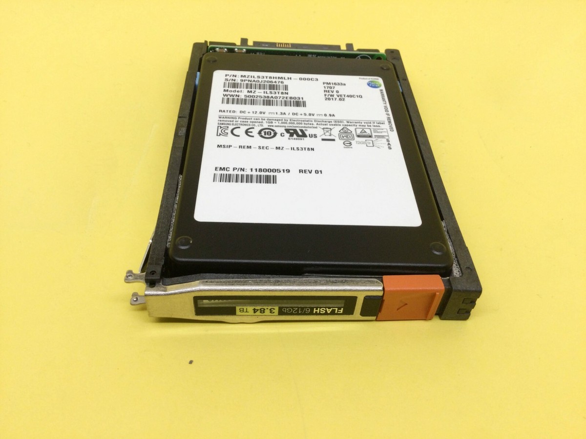 005052110 EMC 3.84TB SAS 12Gb/s 2.5'' Samsung PM1633a SSD