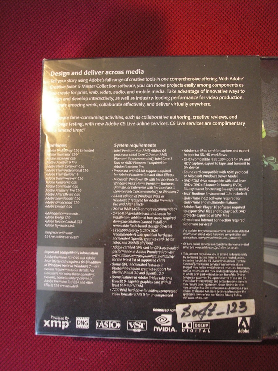 Adobe Creative Suite 5 CS5 Master Collection For Windows PC Full