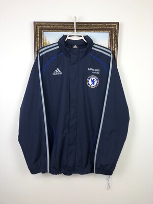 Vintage Adidas Chelsea Football Jacket Soccer Track Top Blues
