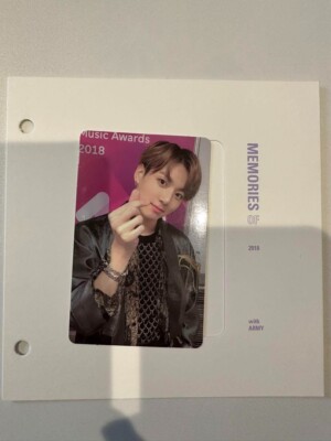BTS Memories of 2018 JUNGKOOK official photocard Bluray version