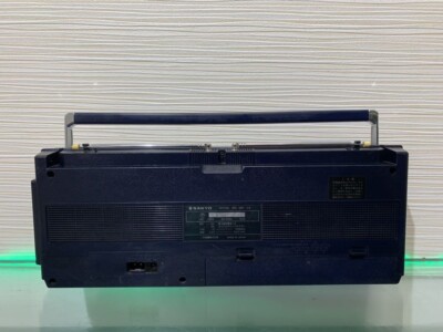 SANYO MR-V8 Cassette Radio Navy Retro Showa Japan Free Shipping | eBay