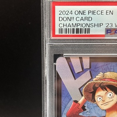 PSA 10 One Pice Don Card Luffy World Final Championship 2023