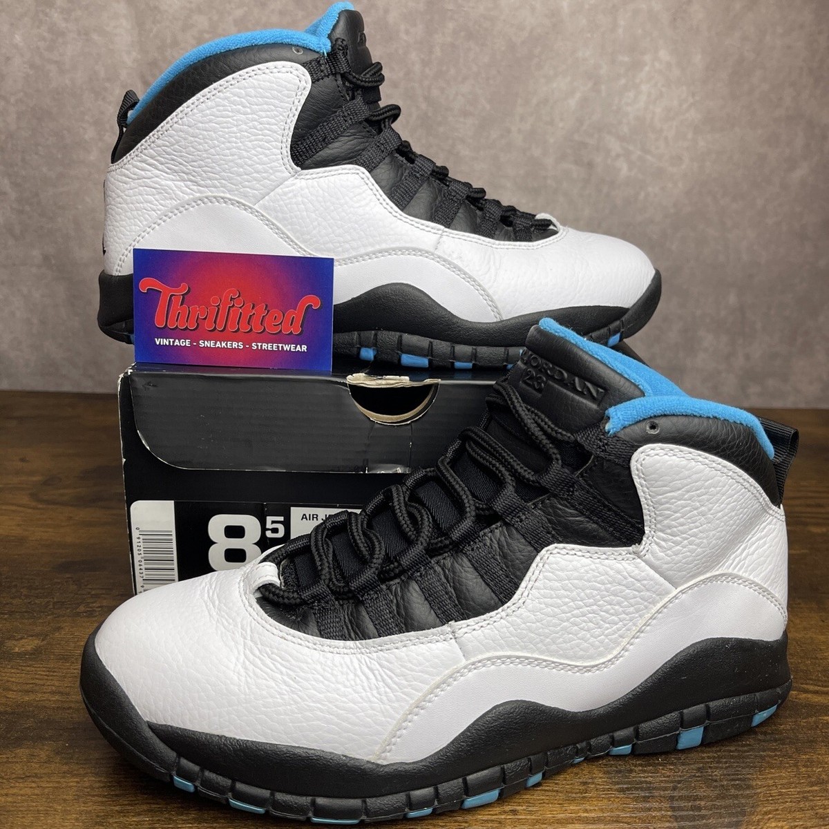 Air Jordan 10 Retro 2014 Powder Blue Size 8.5 310805-106 White