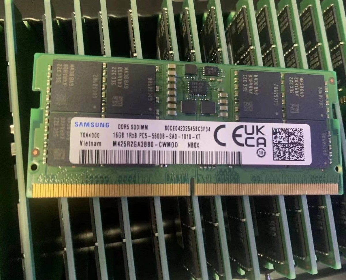 SAMSUNG 16GB DDR5 5600 Laptop SODIMM RAM 1Rx8 PC5-5600B for DELL
