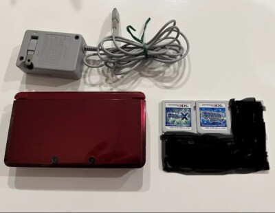 Nintendo 3DS Red Console Pokemon X Alpha Sapphire 2 set | eBay